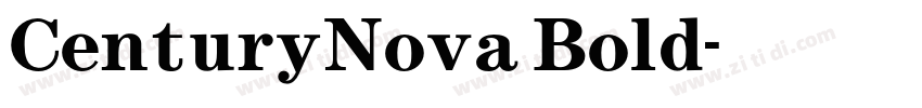CenturyNova Bold字体转换